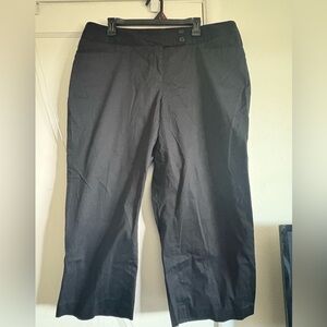 Lane Bryant Black Cotton-Spandex Blend Pants